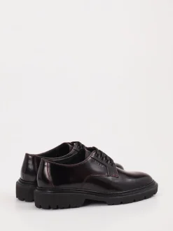 Gant – Derby-Schnürschuh aus Hochglanzleder Bordeaux