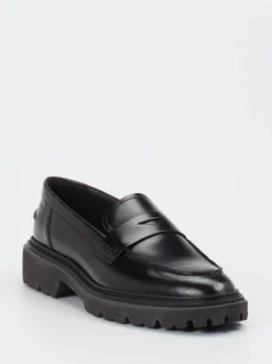 Gant – Loafer aus Hochglanzleder Schwarz