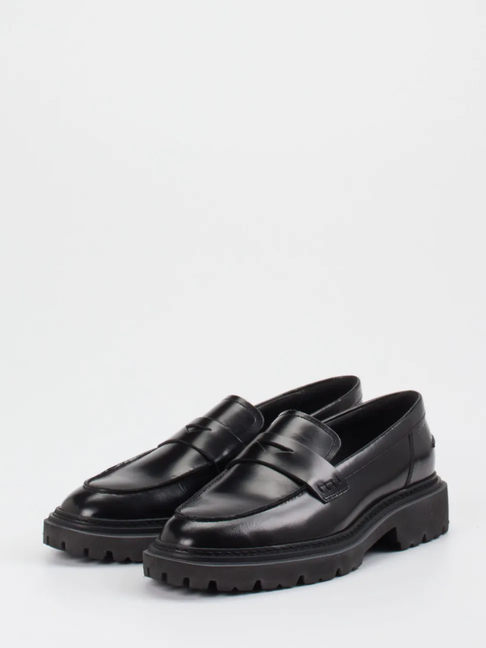 Gant – Loafer aus Hochglanzleder Schwarz