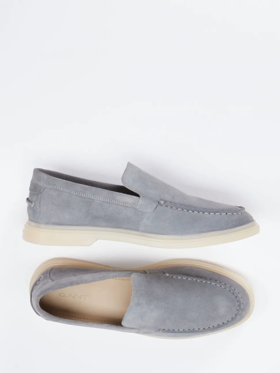 Gant – Loafer aus Veloursleder in Blau