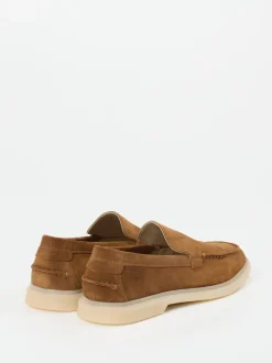 Gant – Loafer aus Veloursleder Cognacbraun