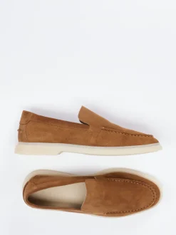 Gant – Loafer aus Veloursleder Cognacbraun