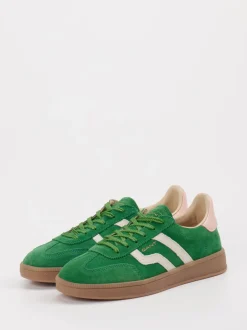 Gant – Retro-Sneaker aus Veloursleder grün