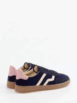 Gant – Retro-Sneaker aus Veloursleder Dunkelblau