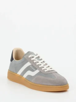 Gant – Retro-Sneaker aus Veloursleder graublau