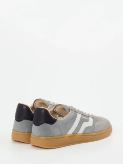 Gant – Retro-Sneaker aus Veloursleder graublau