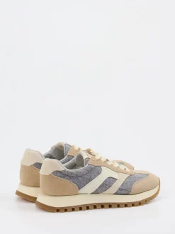 Gant – Retro-Sneaker aus Veloursleder beige
