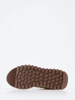Gant – Retro-Sneaker aus Veloursleder und Textil beige