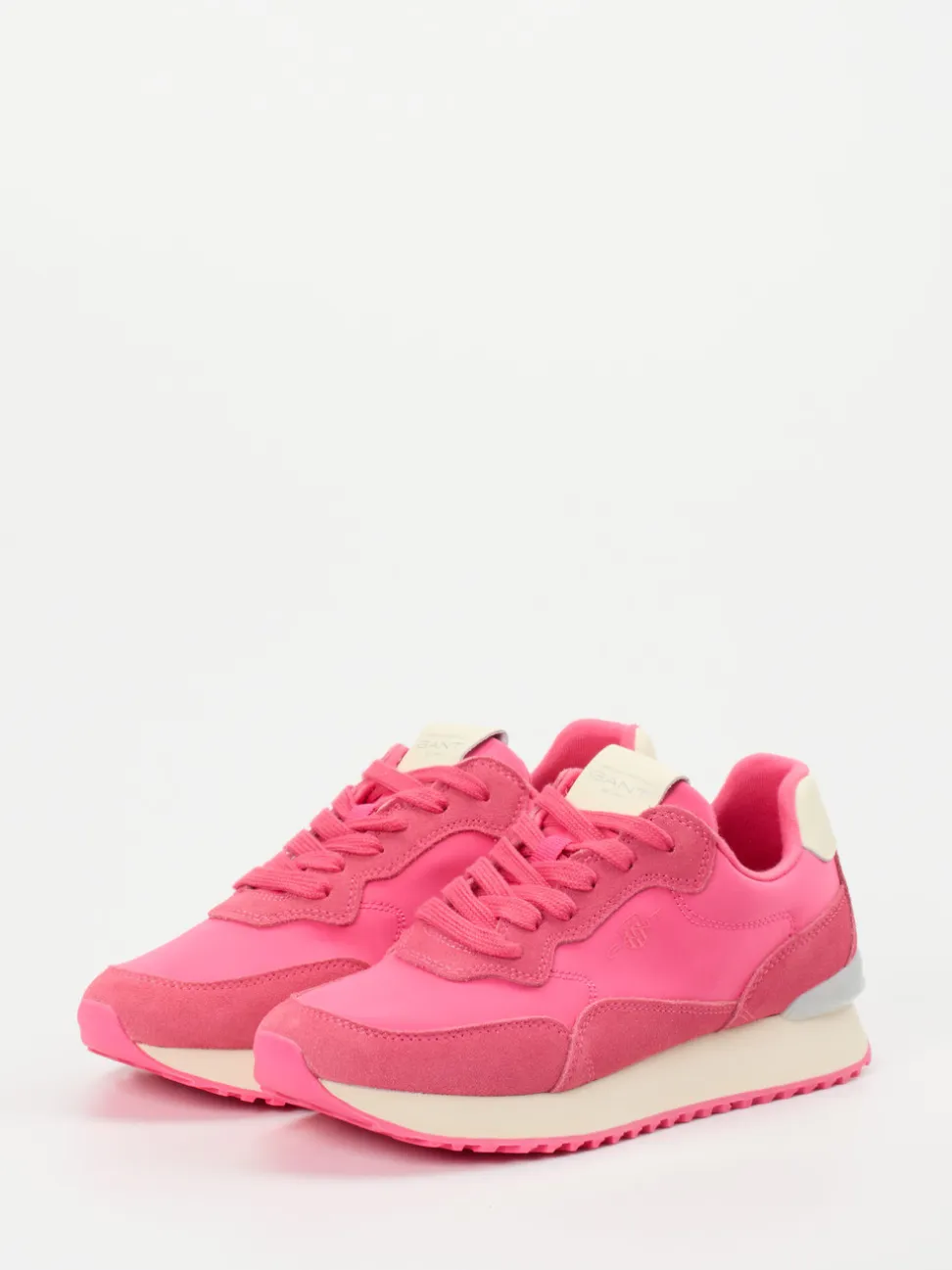 Gant – Retro-Sneaker aus Veloursleder Pink