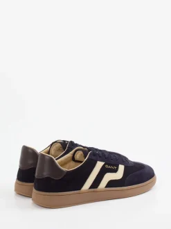 Gant – Retro-Sneaker aus Veloursleder Dunkelblau