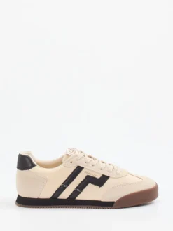 Gant – Retro-Sneaker aus Velours und Nylon Beige