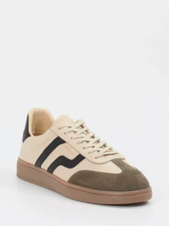 Gant – Retro-Sneaker aus Veloursleder in Beige