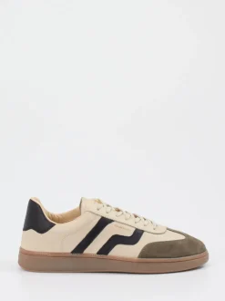 Gant – Retro-Sneaker aus Veloursleder in Beige