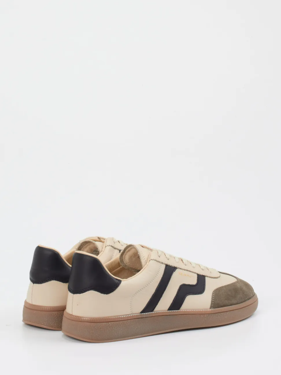 Gant – Retro-Sneaker aus Veloursleder in Beige