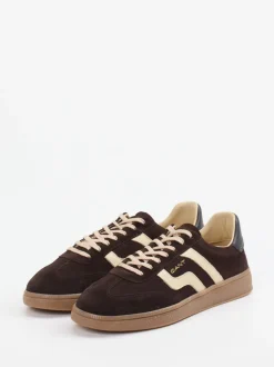 Gant – Retro-Sneaker aus Veloursleder Dunkelbraun