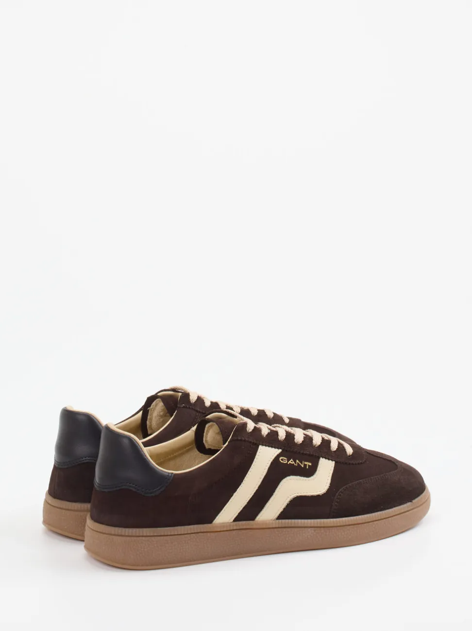 Gant – Retro-Sneaker aus Veloursleder Dunkelbraun