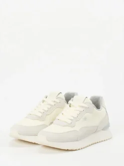 Gant – Retro-Sneaker aus Veloursleder cremeweiß