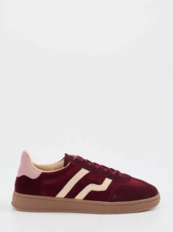 Gant – Retro-Sneaker aus Veloursleder bordeauxrot