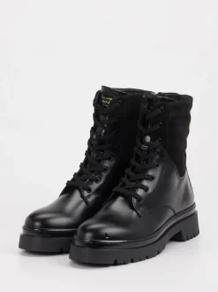 Gant – Schnürboots aus Leder schwarz