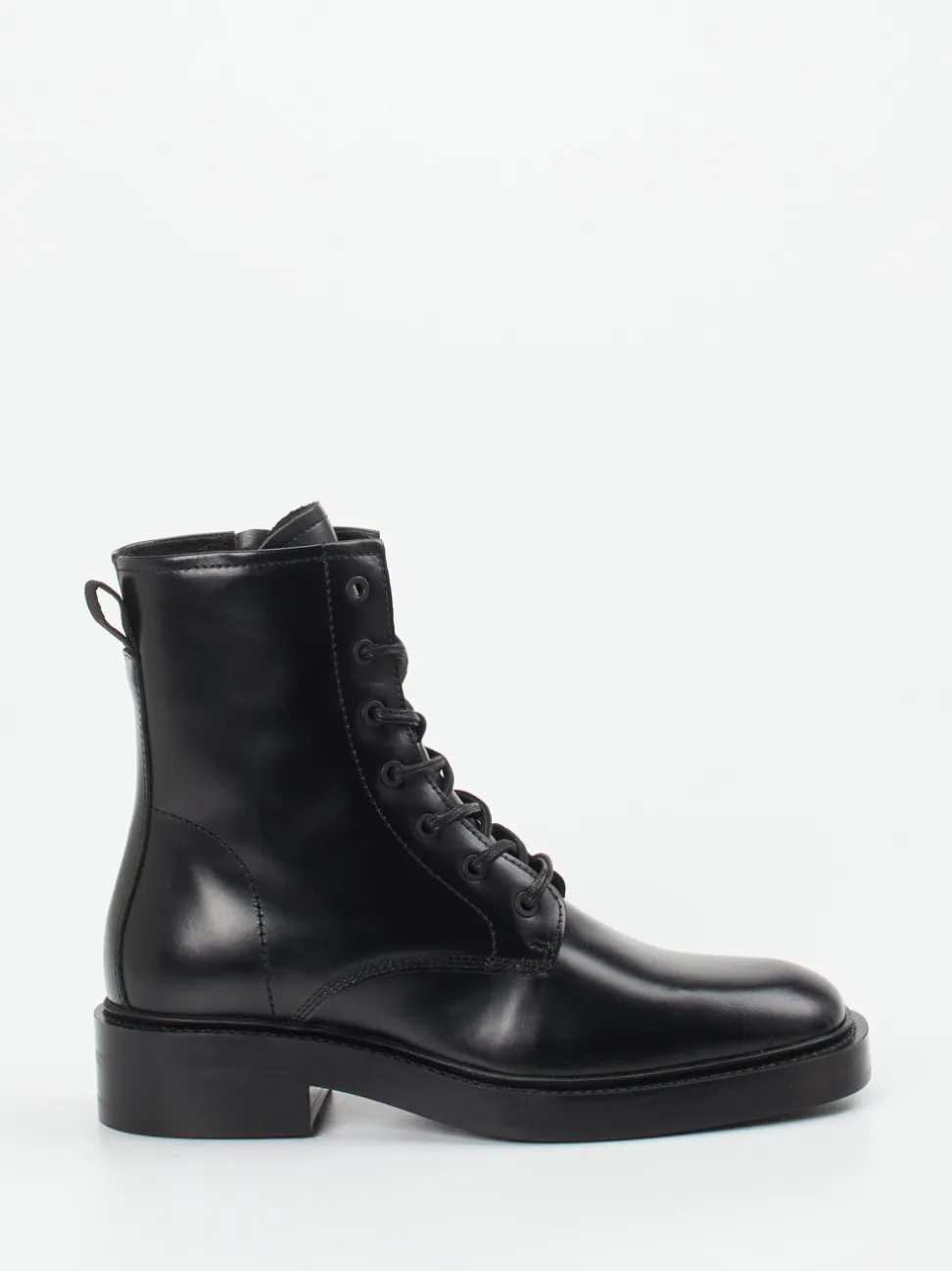 Gant – Schnürstiefelette aus Leder in Schwarz