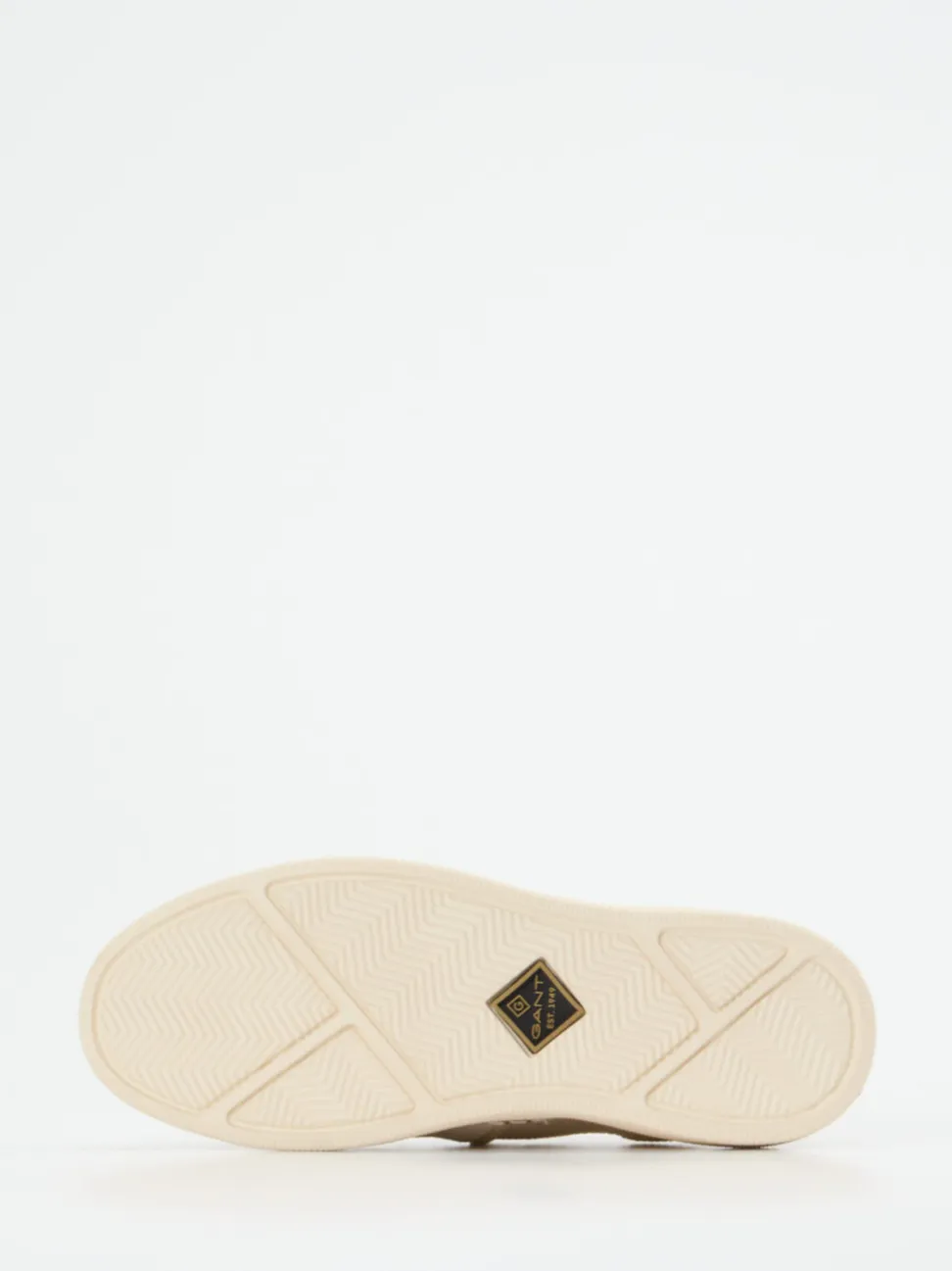 Gant – Slip-On Sneaker aus gestricktem Textil cremeweiß