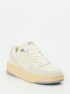 Gant – Sneaker aus Kalbleder in Cremeweiß