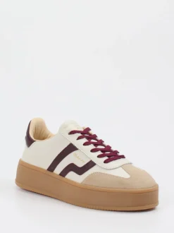 Gant – Sneaker aus Kalbleder in Cremeweiß