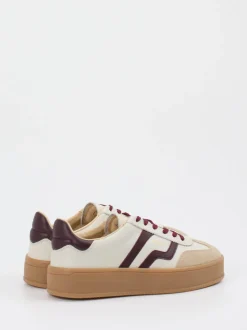 Gant – Sneaker aus Kalbleder in Cremeweiß