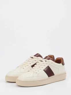 Gant – Sneaker aus Kalbleder in Cremeweiß