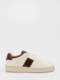 Gant – Sneaker aus Kalbleder in Cremeweiß