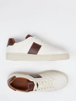 Gant – Sneaker aus Kalbleder in Cremeweiß