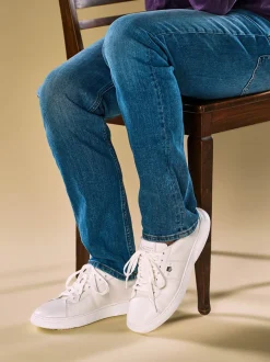 Gant – Sneaker aus Kalbleder Off-White