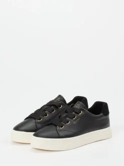 Gant – Sneaker aus Kalbleder in Schwarz