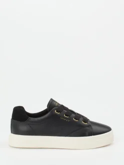 Gant – Sneaker aus Kalbleder in Schwarz