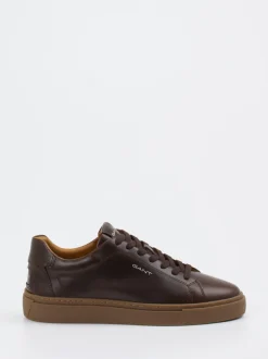 Gant – Sneaker aus Kalbleder in Braun