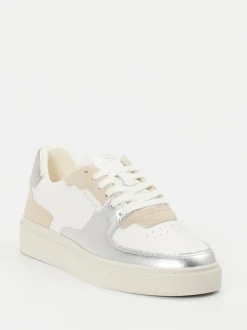 Gant – Sneaker aus Lammleder mit Metallic-Detail