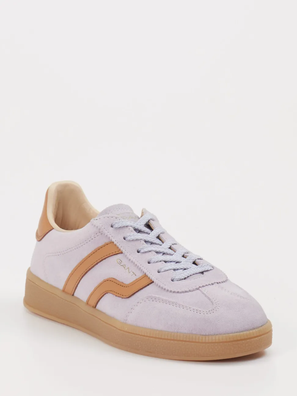 Gant – Sneaker aus Leder-Mix in Flieder