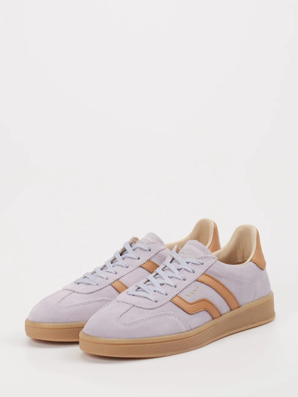 Gant – Sneaker aus Leder-Mix in Flieder