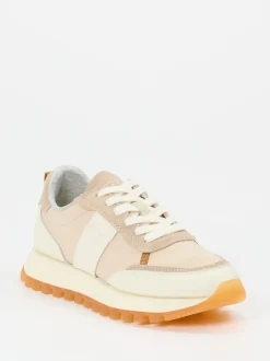 Gant – Sneaker aus Textil und Veloursleder Beige
