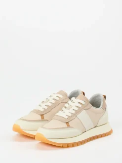 Gant – Sneaker aus Textil und Veloursleder Beige