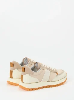 Gant – Sneaker aus Textil und Veloursleder Beige