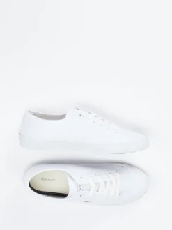Gant – Sneaker aus Textil in Weiß