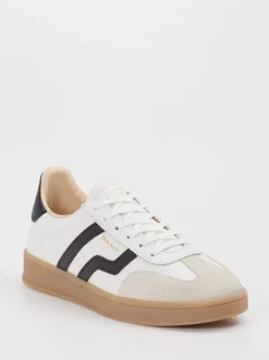Gant – Sneaker aus Veloursleder und Leder Weiß