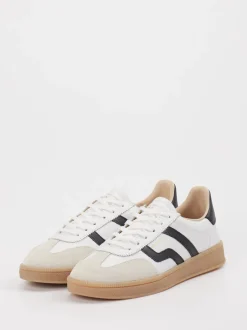 Gant – Sneaker aus Veloursleder und Leder Weiß