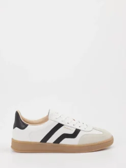 Gant – Sneaker aus Veloursleder und Leder Weiß