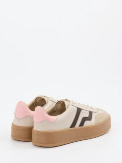 Gant – Sneaker aus Veloursleder in Beige