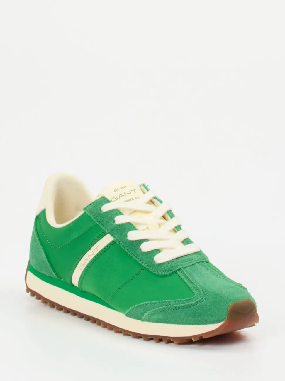 Gant – Sneaker aus Veloursleder in Grün