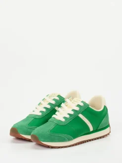 Gant – Sneaker aus Veloursleder in Grün