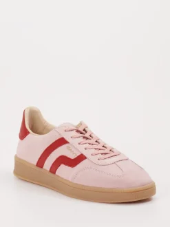 Gant – Sneaker aus Veloursleder in Rosé