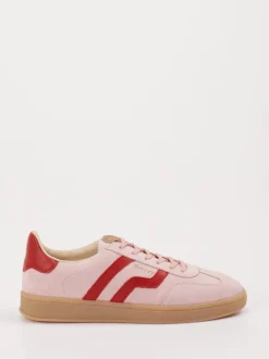 Gant – Sneaker aus Veloursleder in Rosé